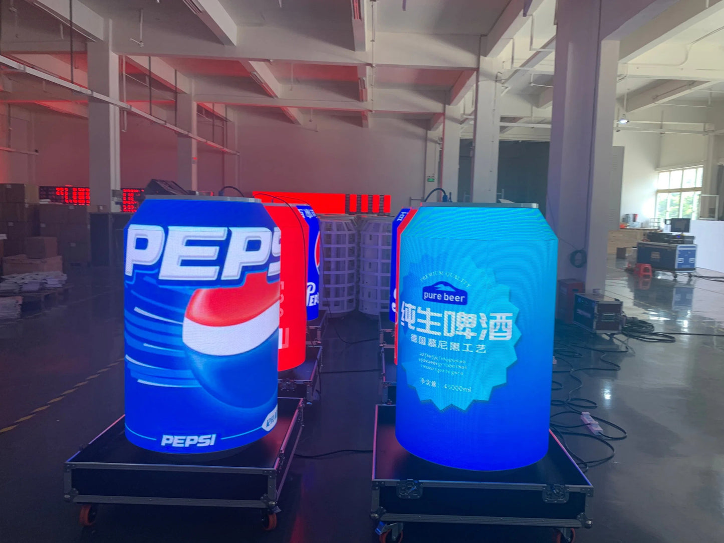 P2 Can Shaped LED Display